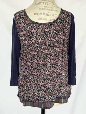 Anthropologie Floral Blouse by 9-H15 STCL